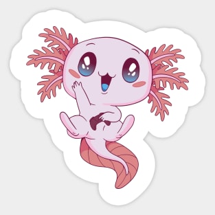 Axolotl Sleeping P R t shirt Sticker